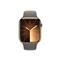 APPLE Watch Series 9 GPS + Cellular (45mm) arany rozsdamentes acél tok, agyag sportszíj (S/M) okosóra MRMR3QF/A small