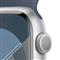 APPLE Watch Series 9 GPS (45mm) ezüst alumínium tok, viharkék sportszíj (S/M) okosóra MR9D3QF/A small