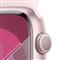APPLE Watch Series 9 GPS (45mm) rózsaszín alumínium tok, világos rózsaszín sportszíj (M/L) okosóra MR9H3QF/A small