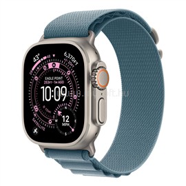 APPLE Watch Ultra 3 GPS + Cellular (49mm) natúr titántok, világoskék alpesi pánt small MEWK4QH/A small
