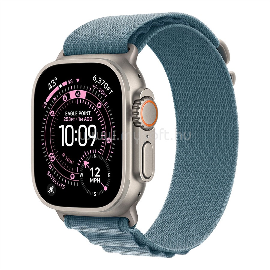 APPLE Watch Ultra 3 Cellular 49mm Natural Titanium Case with Light Blue Alpine Loop - Small