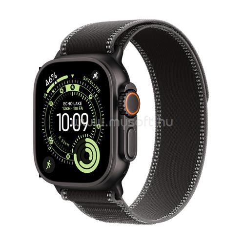 APPLE Watch Ultra 3 GPS + Cellular (49mm) fekete titántok, fekete-szénszürke szíj (S/M)