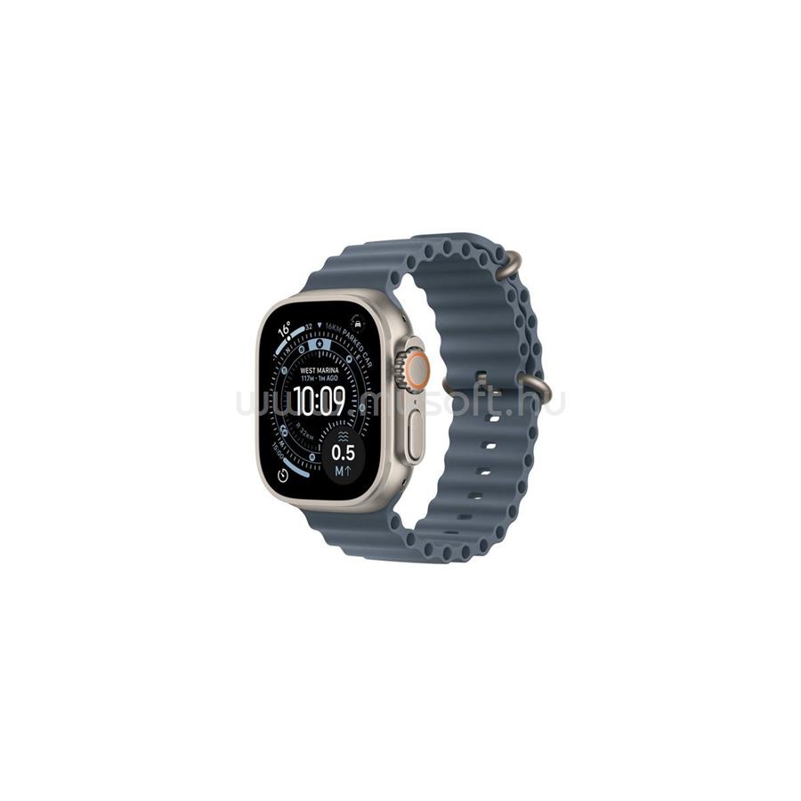 APPLE Watch Ultra 3 GPS + Cellular (49mm) natúr titántok, acélkék óceán szíj
