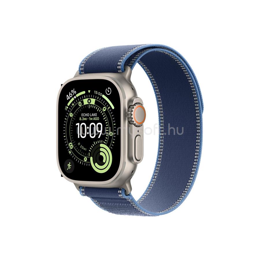 APPLE Watch Ultra 3 GPS + Cellular (49mm) natúr titántok, kék-élénkkék terep pánt (M/L)