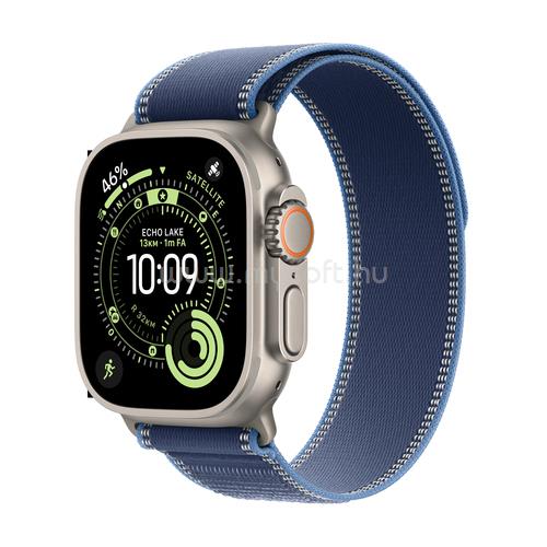 APPLE Watch Ultra 3 GPS + Cellular (49mm) natúr titántok, kék-élénkkék terep pánt (S/M)