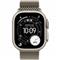 APPLE Watch Ultra 3 GPS + Cellular (49mm) natúr titántok, natúr titán milánói pánt M/L MEWY4QH/A small