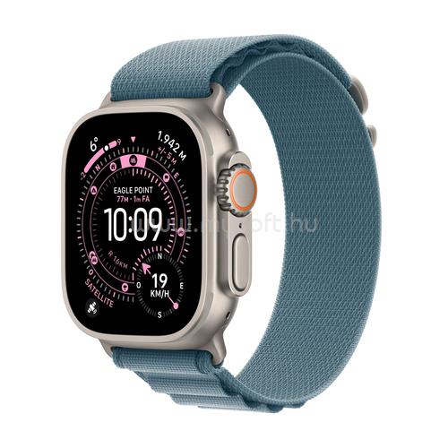 APPLE Watch Ultra 3 GPS + Cellular (49mm) natúr titántok, világoskék alpesi pánt large