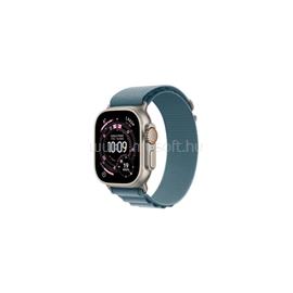 APPLE Watch Ultra 3 GPS + Cellular (49mm) natúr titántok, világoskék alpesi pánt medium MEWM4QH/A small