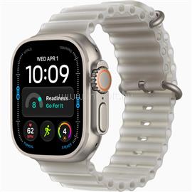 APPLE Watch Ultra 4 GPS + Cellular (49mm) natúr titántok, szürke óceán szíj MJAD4QH/A small