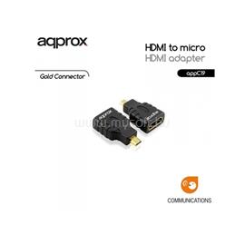 APPROX Átalakító -  HDMI to micro HDMI adapter APPC19 small