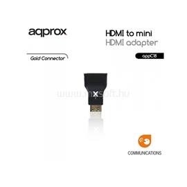 APPROX Átalakító - HDMI to mini HDMI adapter APPC18 small