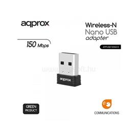 APPROX Hálózati Adapter - USB, nano, 150 Mbps Wireless N (802.11b/g/n) APPUSB150NAV3 small
