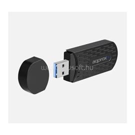 APPROX Hálózati Adapter - USB, nano, 1800 Mbps, Wi-Fi6, Wireless 802.11 b/g/n/ac/ax APPUSB1800V2 small