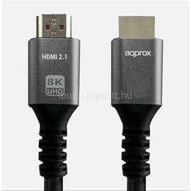 APPROX Kábel - HDMI 2.1 kábel apa/apa 1m (UHD 8K, 4K, FHD, aranyozott, HDR10, HDCP 2.2, Dolby TrueHD, ARC) APPC62 small