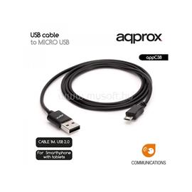 APPROX Kábel - USB2.0 to Micro USB 1m APPC38 small