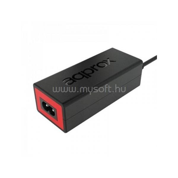 APPROX Notebook adapter 65W - HP laptopok számára, 19VDC 3.3A, Plug: 4.5x3mm, Fekete