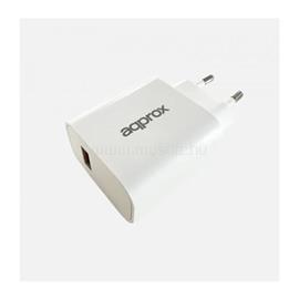 APPROX Telefon töltő - USB Type-C, 18W gyorstöltő, Fehér + 1m USB Type-C kábel, Fehér APPUSBWALL18 small