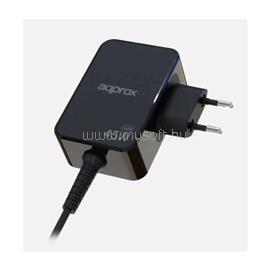 APPROX Telefontöltő - USB Type-C, 45W gyorstöltő + 1.8m kábel, Fekete APPA45GAN small