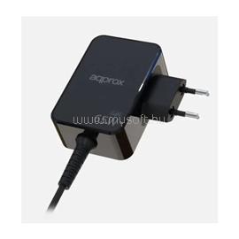 APPROX Telefontöltő - USB Type-C, 65W gyorstöltő + 1.8m kábel, Fekete APPA65GAN small
