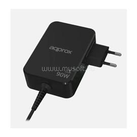 APPROX Telefontöltő - USB Type-C, 90W gyorstöltő + 1.8m kábel, Fekete APPA90GAN small