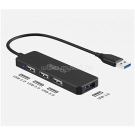 APPROX USB HUB - USB3.0 4in1 HUB (3db USB2.0, 1db USB3.0) Fekete APPC47 small