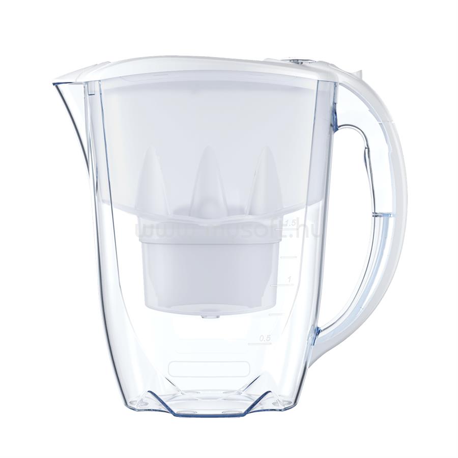 AQUAPHOR Amethyst vízszűrő kancsó, 2.8L + 3 db szűrőbetét (fehér)