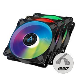 ARCTIC P12 PWM, PST A-RGB, 12cm ház hűtő ventilátor (3 db-os kivitel) AC_ACFAN00232A small
