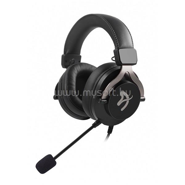 AROZZI Aria vezetékes gamer headset (hangerőszabályzó, 3.5mm jack, 2,2m, fekete)