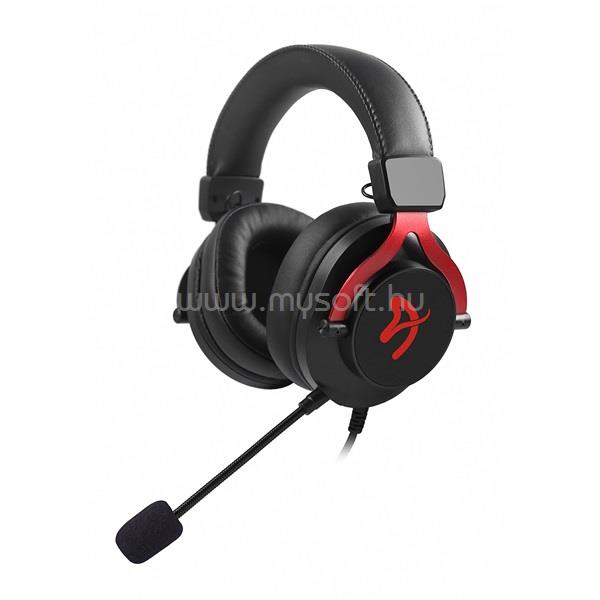AROZZI Aria vezetékes gamer headset (hangerőszabályzó, 3.5mm jack, 2,2m, piros)