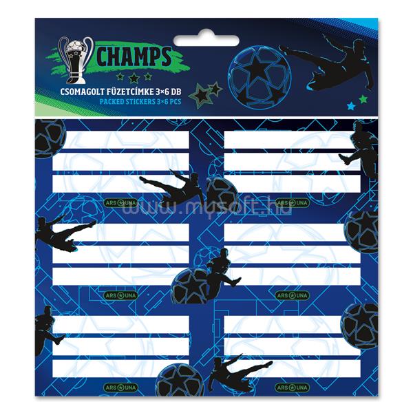 ARS UNA Champs 25 (5460) 3x6 db füzetcímke