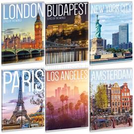 ARS UNA Cities of the World A5 extra kapcsos sima füzet ARS_UNA_53151032 small