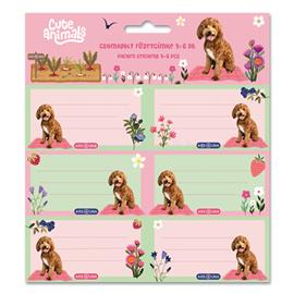 ARS UNA Cute Animals Doggie 25 (5458) 3x6 db füzetcímke ARS_UNA_53834584 small