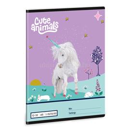 ARS UNA Cute Animals Unicorn 25 (5448) A5 16-32 3. osztályos vonalas füzet ARS_UNA_53604484 small