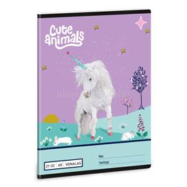 ARS UNA Cute Animals Unicorn 25 (5448) A5 21-32 vonalas füzet ARS_UNA_53624482 small