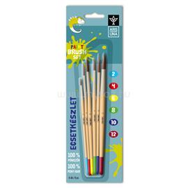ARS UNA Ecsetkészlet, 2, 4, 6, 8, 10, 12, natúr fanyelű,kerek 6 darabos klt. Ars Una ARS_UNA_58305 small