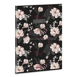 ARS UNA Flowery Black 24 (5374) A4 extra kapcsos kockás füzet ARS_UNA_53123749 small