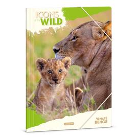 ARS UNA Icons of the Wild-Lions 25 (5504) A4 gumis mappa ARS_UNA_50215041 small