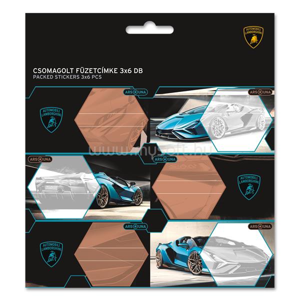 ARS UNA Lamborghini 24 (5336) 3x6 db-os csomagolt füzetcímke