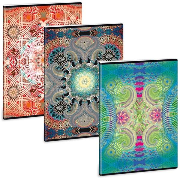 ARS UNA Mandala mix A4 extra kapcsos kockás füzet