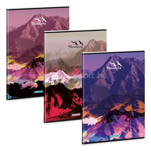 ARS UNA Mountains 25 (5489) A4 extra kapcsos sima füzet