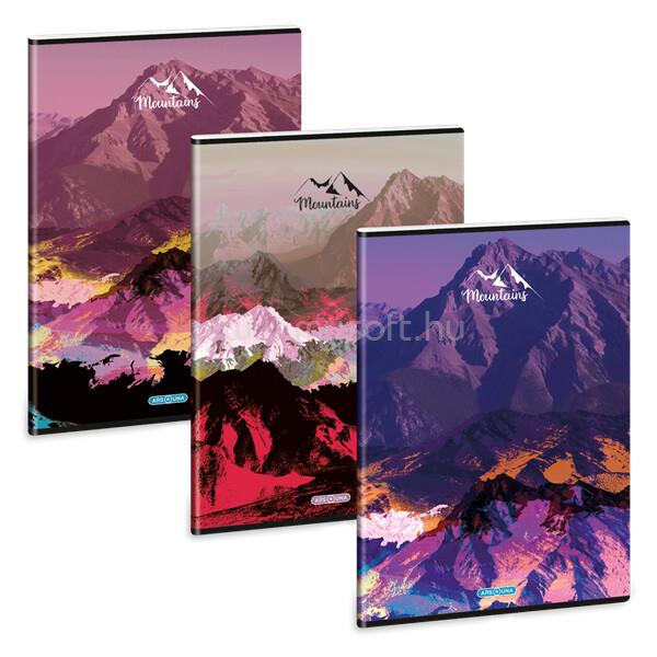 ARS UNA Mountains 25 (5489) A4 extra kapcsos vonalas füzet