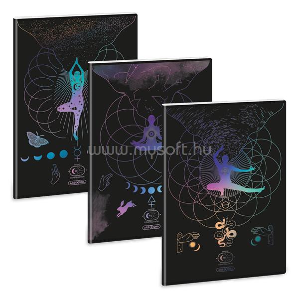 ARS UNA Mystic Constellation 25 (5491) A4 extra kapcsos kockás füzet