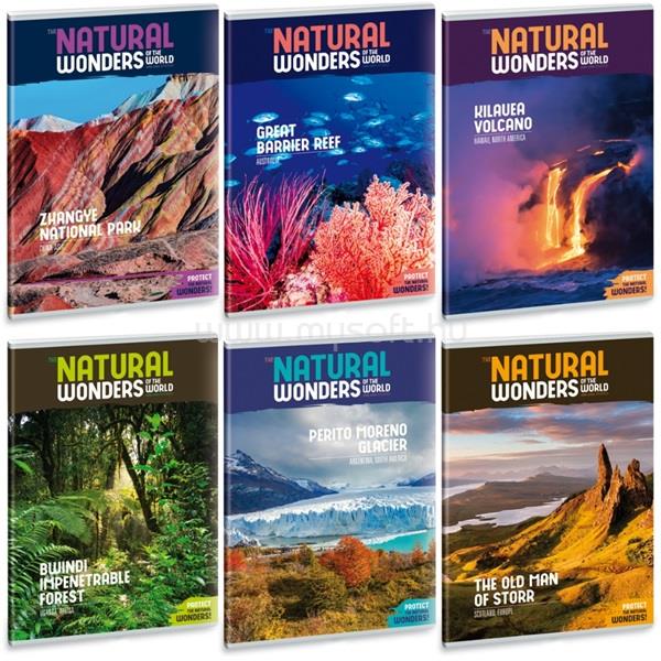 ARS UNA Natural Wonders A5 extra kapcsos sima füzet