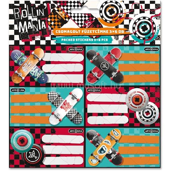ARS UNA Rollin Mania 22 (5228) 3x6db füzetcímke