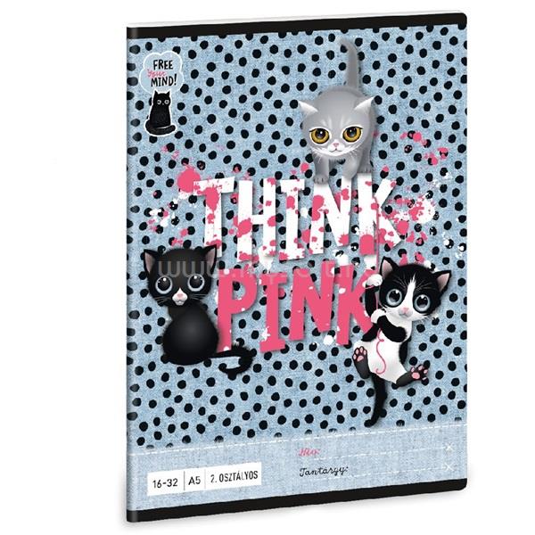 ARS UNA Think-Pink 23 5285 A5 16-32 2.osztályos vonalas füzet