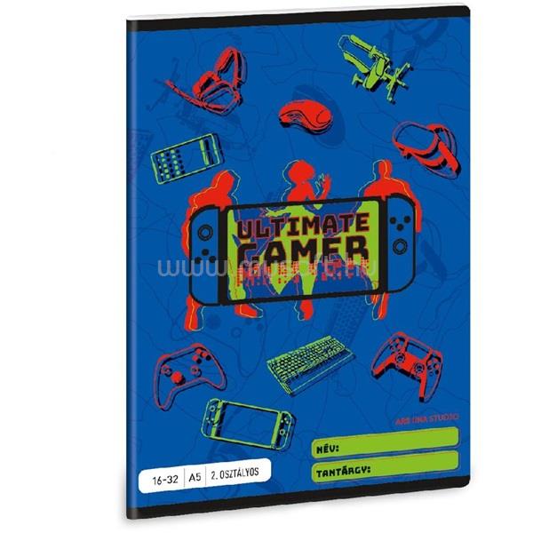 ARS UNA Ultimat Gamer 5141 16-32 2. osztályos vonalas füzet