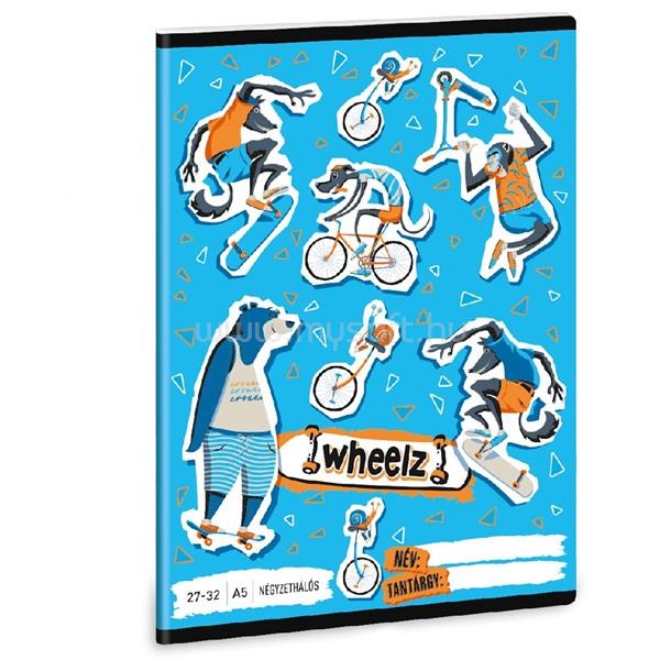 ARS UNA Wheelz 23 (5262) A5 27-32 kockás füzet