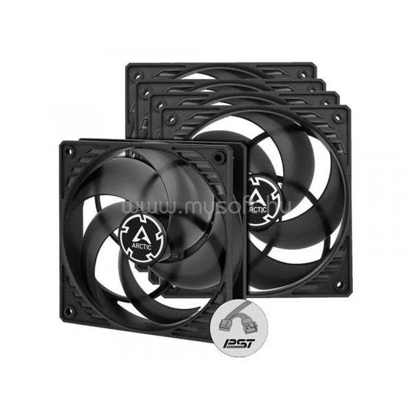 ARTIC COOLING ARCTIC COOLING Rendszerhűtő Ventilátor F12 PWM PST Fekete, 12cm (5-PACK)