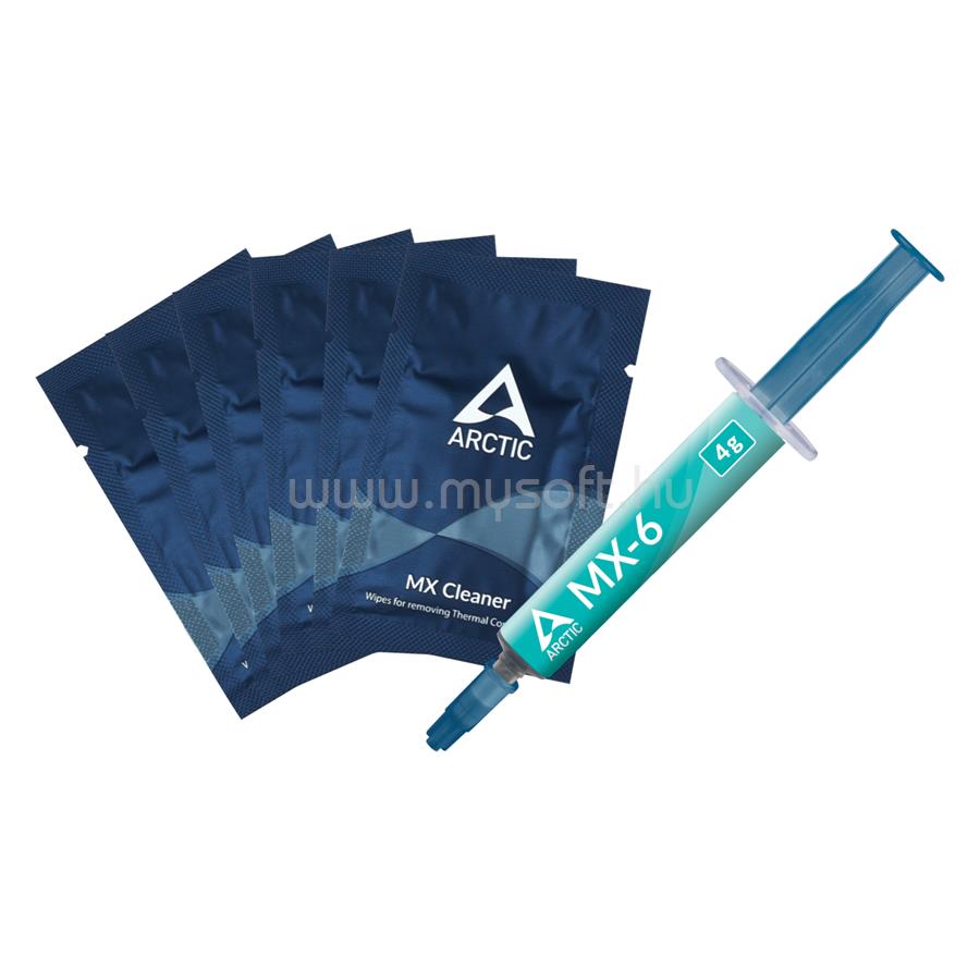 ARTIC COOLING Hűtőpaszta MX-6, 4g + MX Tisztítókendő Hűtőpasztához