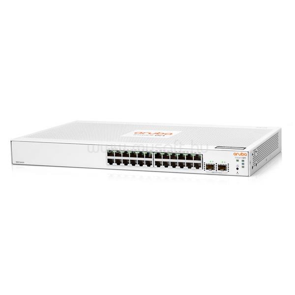 HP Aruba Instant On JL812A 1830 24xGbE LAN 2xSFP port smart menedzselhető switch